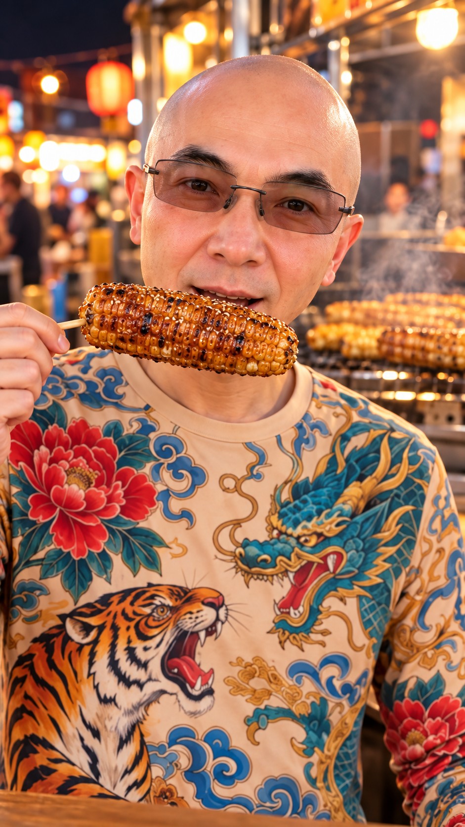 Taiwanese grilled corn featured in the Taste of Taiwan series by AI Ken Digital Marketing